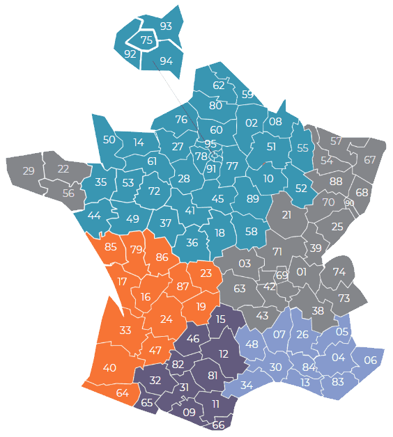 Carte des contacts KP1 Bâtiments