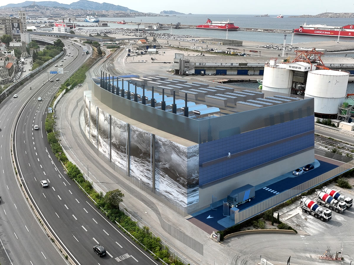 Construction d'un data-center structure béton à Marseille